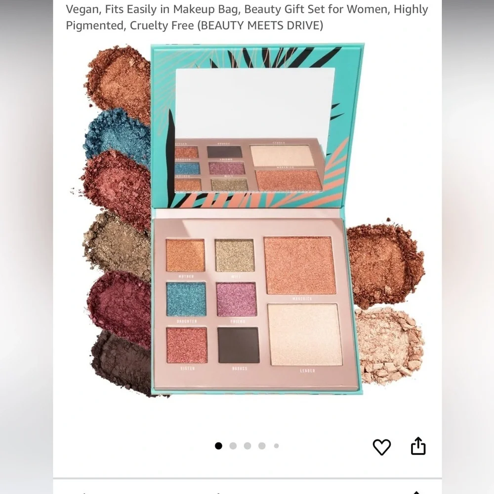 BOSSY COSMETICS Vibrant Eyeshadow Palette with Mirror brand new